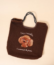 アニマル刺繍コードトート