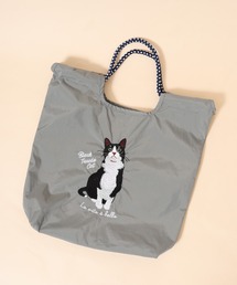 アニマル刺繍コードトート