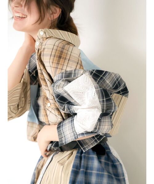 Ungrid（アングリッド）の「ビッグシルエットリメイクチェックシャツ（シャツ/ブラウス・レディース・その他1・FREE）」の16枚目の写真