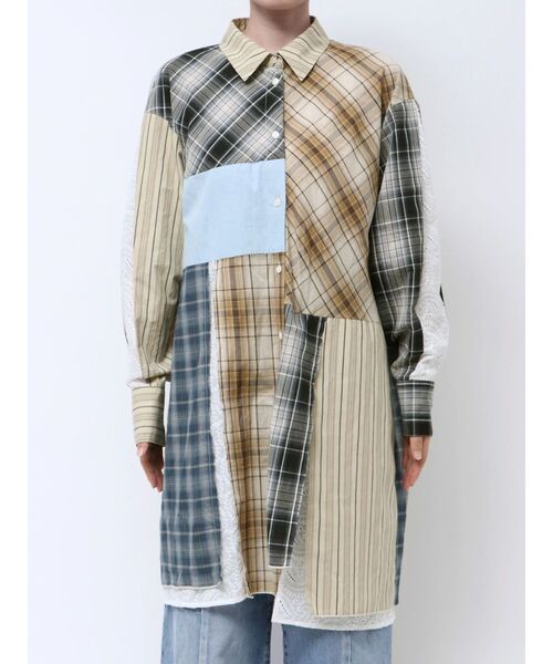 Ungrid（アングリッド）の「ビッグシルエットリメイクチェックシャツ（シャツ/ブラウス・レディース・その他1・FREE）」の10枚目の写真