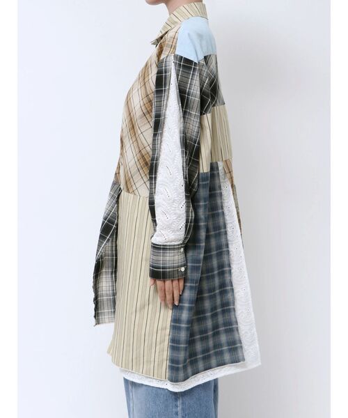 Ungrid（アングリッド）の「ビッグシルエットリメイクチェックシャツ（シャツ/ブラウス・レディース・その他1・FREE）」の9枚目の写真