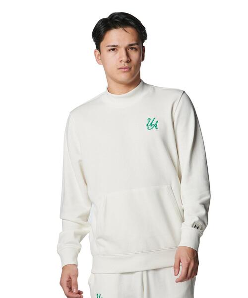 UNDER ARMOUR（アンダーアーマー）の「UAテリー アーバン ユニフォーム モック（ライフスタイル/メンズ）（スウェット・メンズ・ホワイト系その他・M/L/2XL/XL/3XL/S）」の3枚目の写真