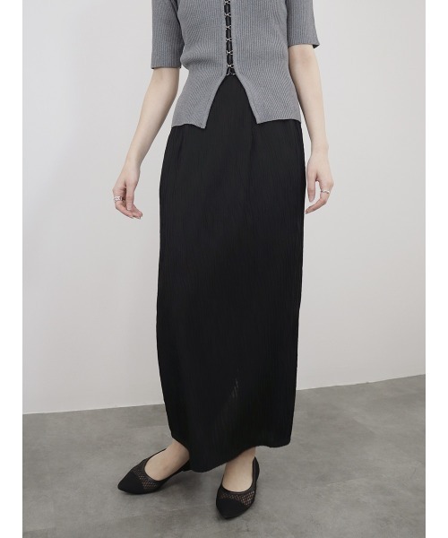 ウェーブ柄スカート wave pattern skirt/なみなみ柄/タイトスカート