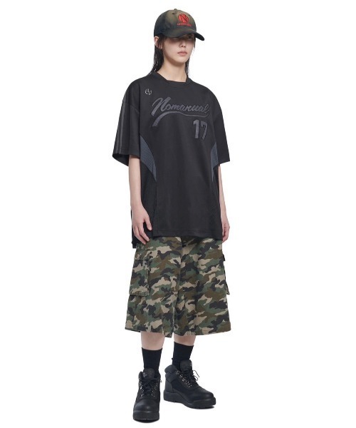 Tシャツ・カットソー NOMANUAL SWEEP BASEBALL JERSEY 5JH533 NOMANUAL tシャツ 「NOMANUAL」SWEEP BASEBALL JERSEY メンズ