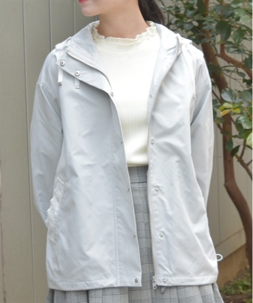 axes femme（アクシーズファム）の「撥水加工マウンテンパーカー（マウンテンパーカー・レディース・ミント/ブラック/ピンク・FREE）」の3枚目の写真