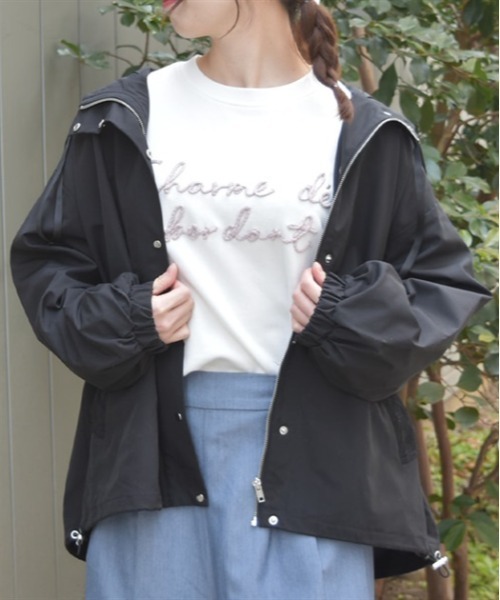 axes femme（アクシーズファム）の「撥水加工マウンテンパーカー（マウンテンパーカー・レディース・ミント/ブラック/ピンク・FREE）」の2枚目の写真