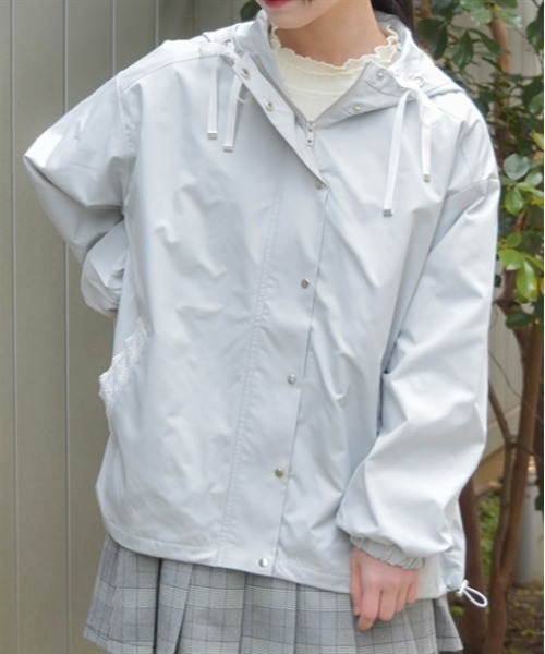 axes femme（アクシーズファム）の「撥水加工マウンテンパーカー（マウンテンパーカー・レディース・ミント/ブラック/ピンク・FREE）」の4枚目の写真