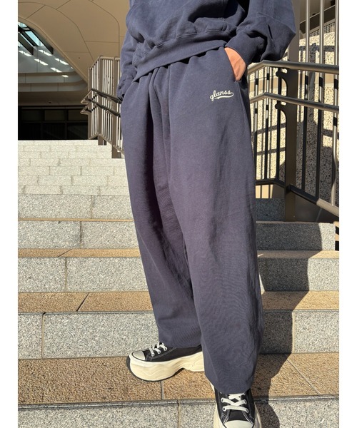 Glanss(グランス)の「Glanss logo sweat pants(スウェットパンツ・メンズ・ネイビー/グレー・MEDIUM/LARGE)」の8枚目の写真
