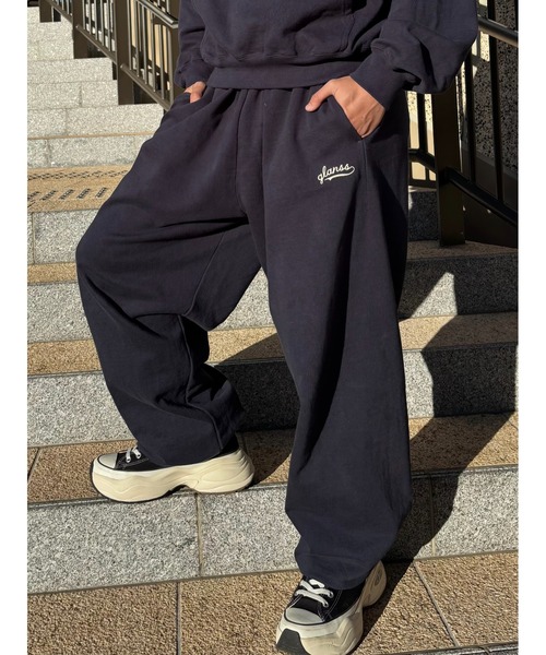 Glanss(グランス)の「Glanss logo sweat pants(スウェットパンツ・メンズ・ネイビー/グレー・MEDIUM/LARGE)」の10枚目の写真
