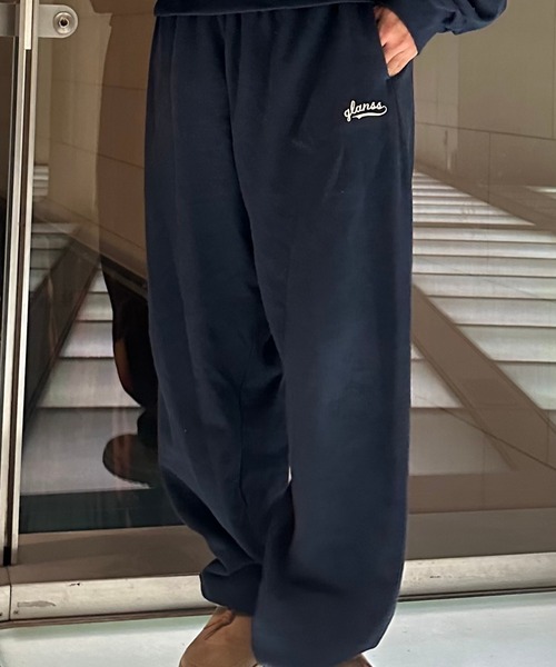 Glanss(グランス)の「Glanss logo sweat pants(スウェットパンツ・メンズ・ネイビー/グレー・MEDIUM/LARGE)」の9枚目の写真