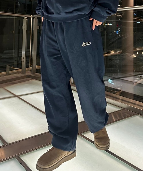 Glanss(グランス)の「Glanss logo sweat pants(スウェットパンツ・メンズ・ネイビー/グレー・MEDIUM/LARGE)」の7枚目の写真