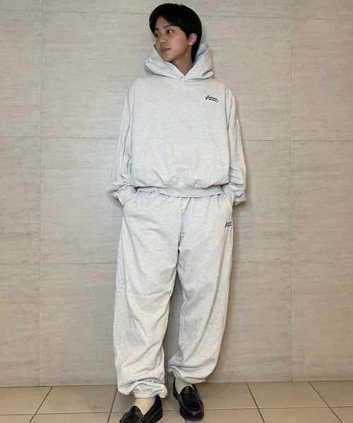 Glanss(グランス)の「Glanss logo sweat pants(スウェットパンツ・メンズ・ネイビー/グレー・MEDIUM/LARGE)」の15枚目の写真