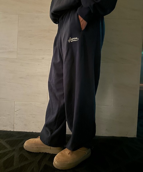 Glanss(グランス)の「Glanss logo sweat pants(スウェットパンツ・メンズ・ネイビー/グレー・MEDIUM/LARGE)」の6枚目の写真