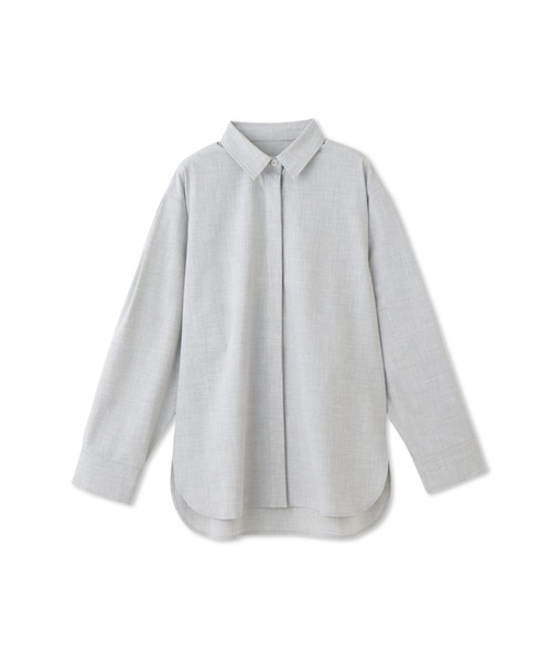 ketty(ケティ)の「梳毛合繊2ピースブラウス≪手洗い可能≫(シャツ/ブラウス・レディース・ベージュ/ブラウン/ライトグレー・M)」の6枚目の写真