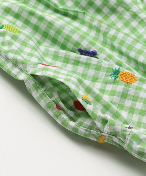 BIT'Z（ビッツ）の「フルーツとベジタブルの刺繍柄チェックパンツ（その他パンツ・キッズ・ブルー/グリーン/ピンク/レッド/パープル/イエロー・80/90/95/100/110/120）」の13枚目の写真