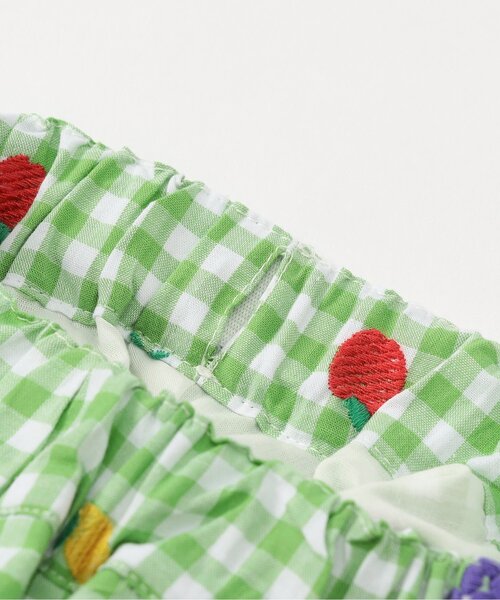 BIT'Z（ビッツ）の「フルーツとベジタブルの刺繍柄チェックパンツ（その他パンツ・キッズ・ブルー/グリーン/ピンク/レッド/パープル/イエロー・80/90/95/100/110/120）」の18枚目の写真