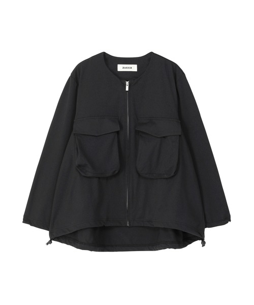 ZUCCa（ズッカ）の「Functionalジャージィー / ブルゾン / (O)（ブルゾン・レディース・ホワイト/ベージュ/ブラック・M size）」の2枚目の写真