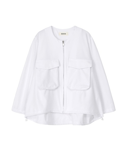 ZUCCa（ズッカ）の「Functionalジャージィー / ブルゾン / (O)（ブルゾン・レディース・ホワイト/ベージュ/ブラック・M size）」の11枚目の写真