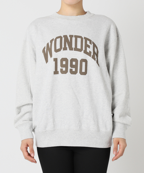 JOURNAL STANDARD（ジャーナルスタンダード）の「《追加2》ワンダーロゴスウェット（スウェット・レディース・アイボリー/ブラック系その他/ピンク・FREE）」の5枚目の写真