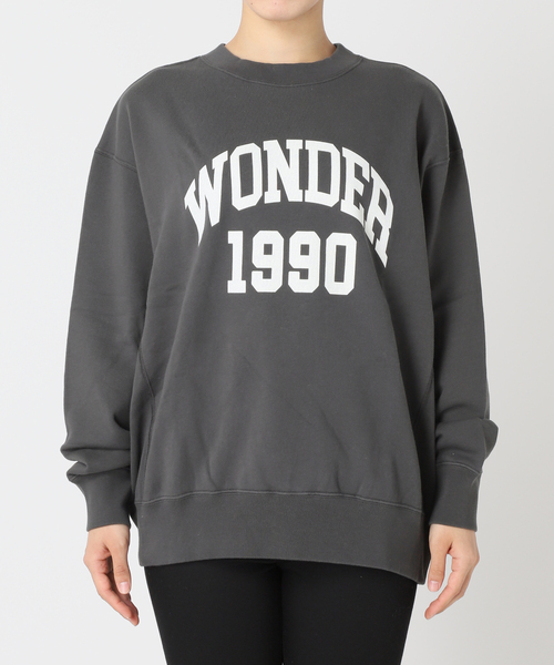 JOURNAL STANDARD（ジャーナルスタンダード）の「《追加2》ワンダーロゴスウェット（スウェット・レディース・アイボリー/ブラック系その他/ピンク・FREE）」の16枚目の写真