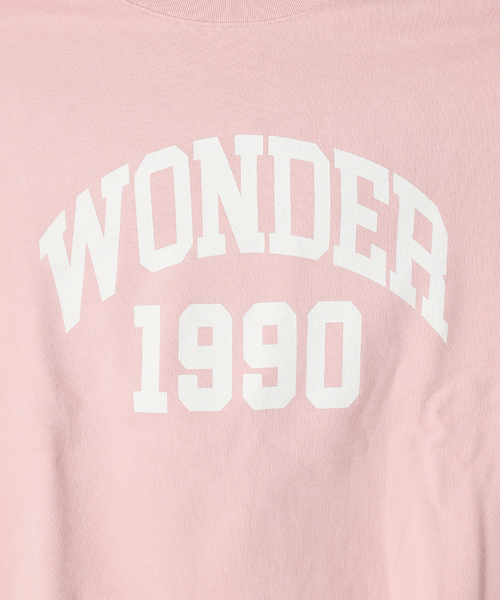 JOURNAL STANDARD（ジャーナルスタンダード）の「《追加2》ワンダーロゴスウェット（スウェット・レディース・アイボリー/ブラック系その他/ピンク・FREE）」の20枚目の写真