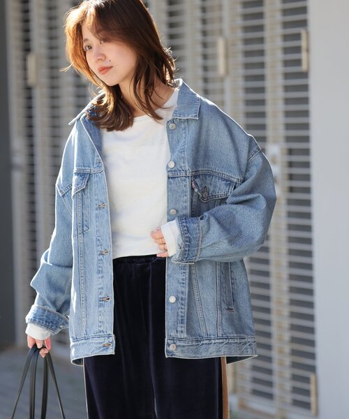 Levi's(リーバイス)の「《追加》別注【LEVI’S/リーバイス】*relume XL TRUCKER:デニムジャケット(デニムジャケット・レディース・ブルー・SMALL/X-SMALL)」の5枚目の写真