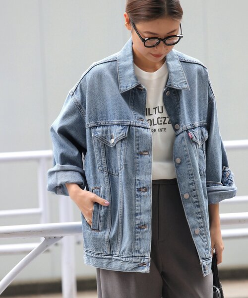 Levi's(リーバイス)の「《追加》別注【LEVI’S/リーバイス】*relume XL TRUCKER:デニムジャケット(デニムジャケット・レディース・ブルー・SMALL/X-SMALL)」の19枚目の写真