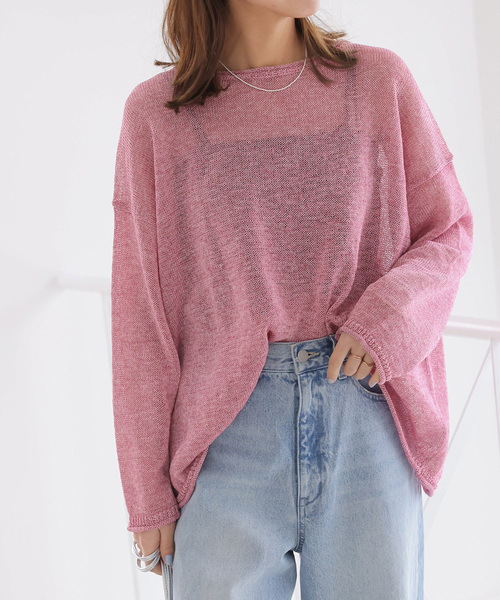 JOURNAL STANDARD relume ニットプルオーバー 追加》PEリネンルーズプルオーバー（ニット/セーター）｜JOURNAL