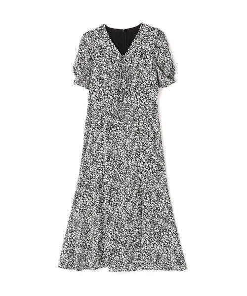 NATURAL BEAUTY BASIC（ナチュラルビューティーベーシック）の「◇フロントリボンプリントワンピース（ワンピース・レディース・ブルー系その他/ブラック系その他・MEDIUM/P/S）」の3枚目の写真