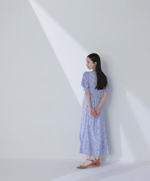 NATURAL BEAUTY BASIC（ナチュラルビューティーベーシック）の「◇フロントリボンプリントワンピース（ワンピース・レディース・ブルー系その他/ブラック系その他・MEDIUM/P/S）」の14枚目の写真