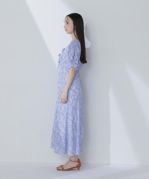 NATURAL BEAUTY BASIC（ナチュラルビューティーベーシック）の「◇フロントリボンプリントワンピース（ワンピース・レディース・ブルー系その他/ブラック系その他・MEDIUM/P/S）」の19枚目の写真
