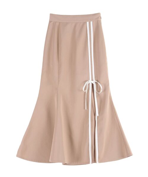 EATME（イートミー）の「ダブルラインマーメイドスカート（セットアップ可能）（スカート・レディース・ピンク/ベージュ/ブラック・FREE）」の3枚目の写真