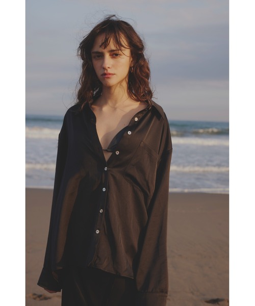 【完売品】 alexiastam サテン シャツ セール】Satin Shirt /サテンシャツ（シャツ/ブラウス）｜ALEXIA