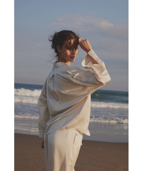 セール】Satin Shirt /サテンシャツ（シャツ/ブラウス）｜ALEXIA