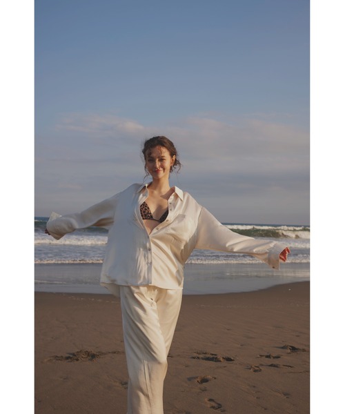ALEXIA STAM（アリシアスタン）の「Satin Shirt /サテンシャツ