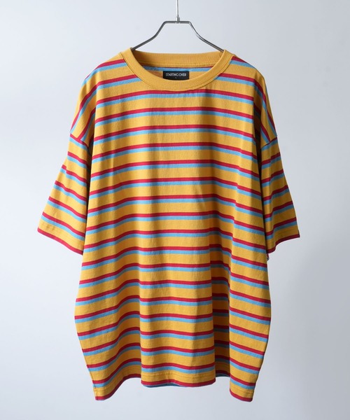 セール】old school jacquard border surf T-shirt/オールド