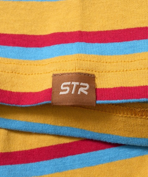 Starting Over（スターティングオーバー）の「old school jacquard border surf T-shirt/オールドスクール ジャガードボーダー サーフ リンガーTシャツ（Tシャツ/カットソー・メンズ・カーキ/イエロー・M/L）」の8枚目の写真