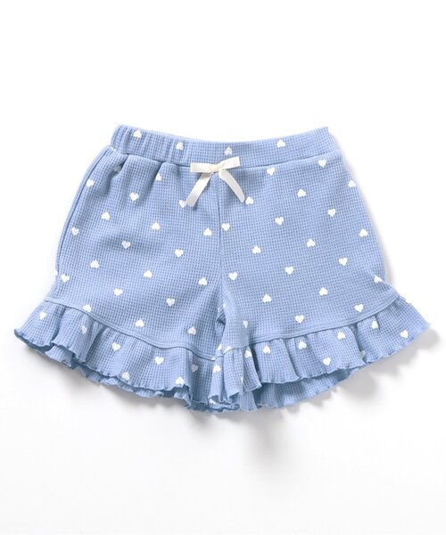 apres les cours（アプレレクール）の「【WEB限定/ジュニア対応】ワッフルショートパンツ（その他パンツ・キッズ・サックスブルー/アイボリー/ブラック/ラベンダー・100/90/80/140/130/120/110）」の18枚目の写真
