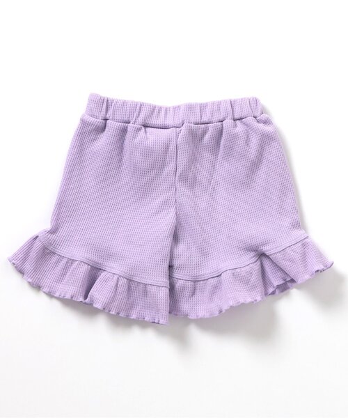 apres les cours（アプレレクール）の「【WEB限定/ジュニア対応】ワッフルショートパンツ（その他パンツ・キッズ・サックスブルー/アイボリー/ブラック/ラベンダー・100/90/80/140/130/120/110）」の19枚目の写真