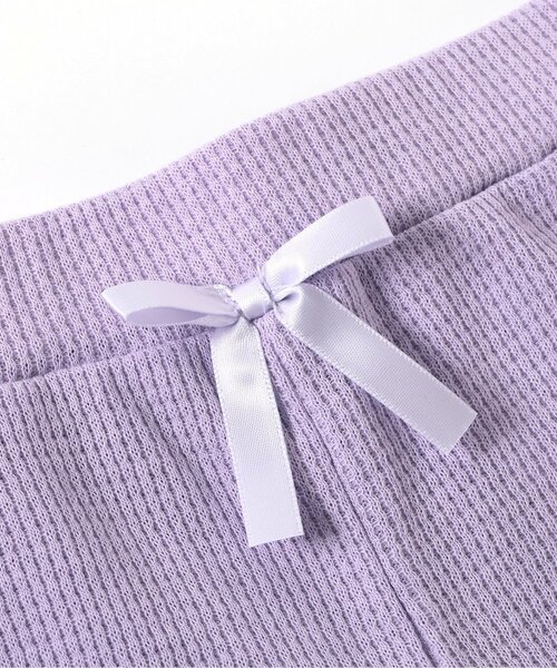 apres les cours（アプレレクール）の「【WEB限定/ジュニア対応】ワッフルショートパンツ（その他パンツ・キッズ・サックスブルー/アイボリー/ブラック/ラベンダー・100/90/80/140/130/120/110）」の21枚目の写真