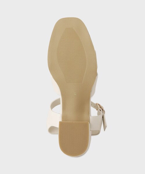 OPAQUE.CLIP（オペークドットクリップ）の「スクエアトゥグルカサンダル（サンダル・レディース・アイボリー/ブラック・03/02）」の11枚目の写真