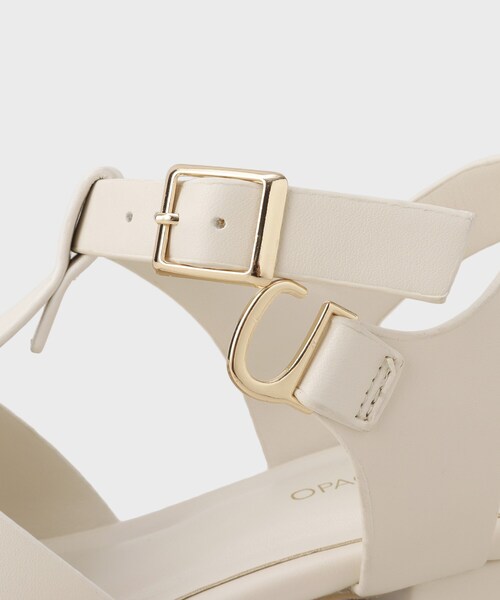 OPAQUE.CLIP（オペークドットクリップ）の「スクエアトゥグルカサンダル（サンダル・レディース・アイボリー/ブラック・03/02）」の12枚目の写真