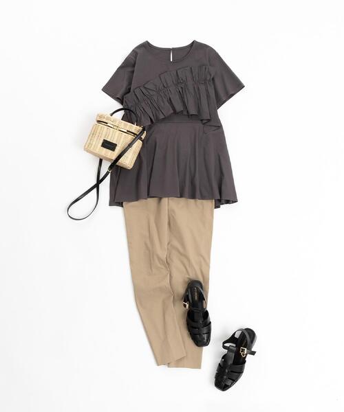 OPAQUE.CLIP（オペークドットクリップ）の「スクエアトゥグルカサンダル（サンダル・レディース・アイボリー/ブラック・03/02）」の15枚目の写真