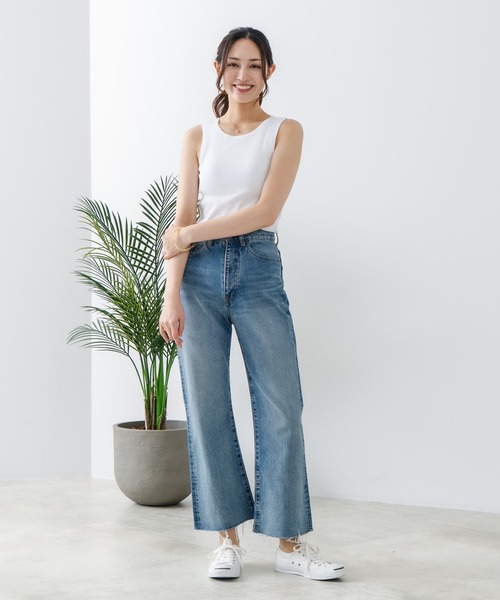 HANES(ヘインズ)の「【Hanes/ヘインズ】ブラ アメリカンスリーブ タンクトップ(タンクトップ・レディース・ブラック/ホワイト/杢グレー・FREE)」の4枚目の写真