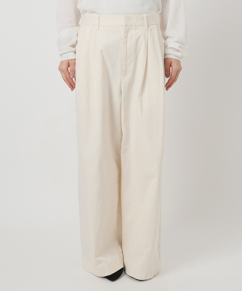 FRAMeWORK（フレームワーク）の「≪追加≫TUCK CHINO パンツ2（チノパンツ・レディース・ベージュ/ホワイト・40/38/36）」の6枚目の写真