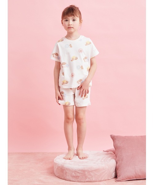 ジェラートピケ 新品未使用 ドーナツベア ルームウェア gelato pique（ジェラートピケ）の「【KIDS】ドーナツベア柄