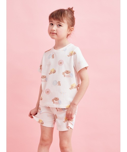 セール】【KIDS】ドーナツベア柄ショートパンツ（ルームウェア