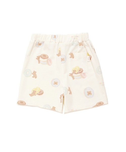 セール】【KIDS】ドーナツベア柄ショートパンツ（ルームウェア