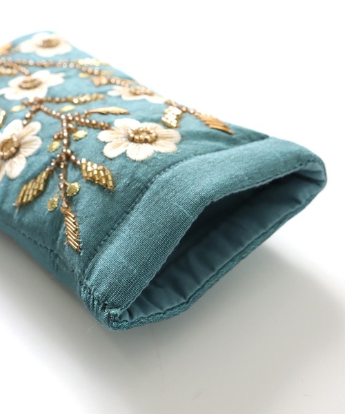 ビーズ刺繍メガネケース（メガネ）｜Three Four Time（スリー