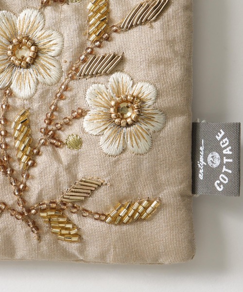 ビーズ刺繍メガネケース（メガネ）｜Three Four Time（スリー